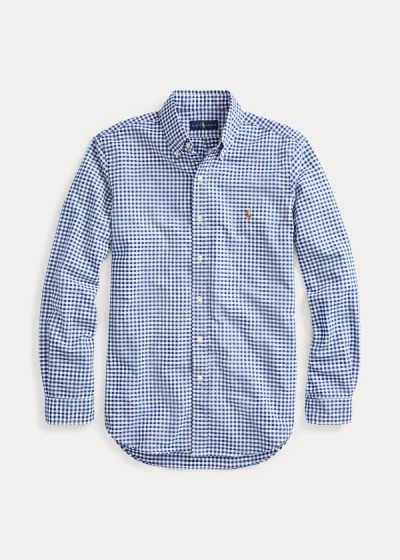 Men's Polo Ralph Lauren Classic Fit Gingham Shirts | 985703UAH